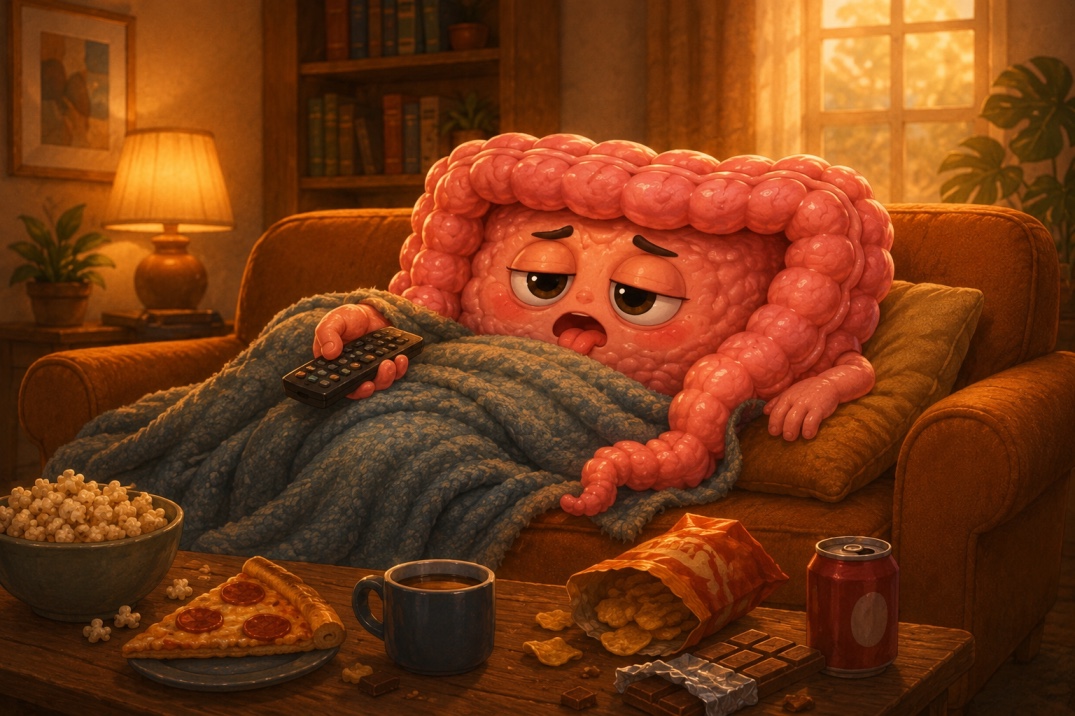 Constipation and a lazy bowel